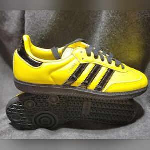Adidas Samba OG sneakers yellow & black patent leather